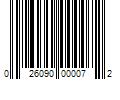 Barcode Image for UPC code 026090000072