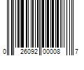 Barcode Image for UPC code 026092000087