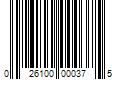 Barcode Image for UPC code 026100000375