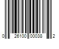 Barcode Image for UPC code 026100000382