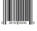 Barcode Image for UPC code 026100000429