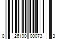 Barcode Image for UPC code 026100000733