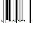 Barcode Image for UPC code 026100000771