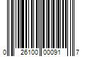 Barcode Image for UPC code 026100000917