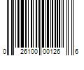 Barcode Image for UPC code 026100001266