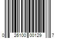 Barcode Image for UPC code 026100001297