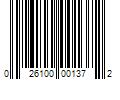 Barcode Image for UPC code 026100001372