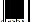 Barcode Image for UPC code 026100001983