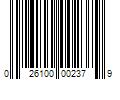 Barcode Image for UPC code 026100002379