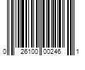 Barcode Image for UPC code 026100002461