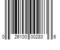 Barcode Image for UPC code 026100002836