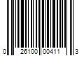 Barcode Image for UPC code 026100004113