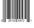 Barcode Image for UPC code 026100005721