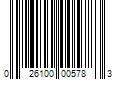 Barcode Image for UPC code 026100005783. Product Name: 