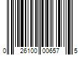 Barcode Image for UPC code 026100006575. Product Name: 