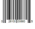 Barcode Image for UPC code 026100006605