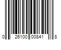 Barcode Image for UPC code 026100008418