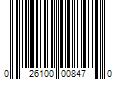 Barcode Image for UPC code 026100008470