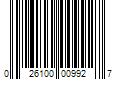 Barcode Image for UPC code 026100009927