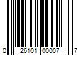 Barcode Image for UPC code 026101000077