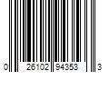 Barcode Image for UPC code 026102943533