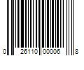 Barcode Image for UPC code 026110000068