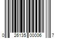 Barcode Image for UPC code 026135000067