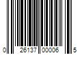 Barcode Image for UPC code 026137000065