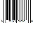 Barcode Image for UPC code 026143000066