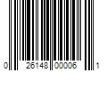 Barcode Image for UPC code 026148000061