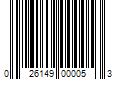 Barcode Image for UPC code 026149000053