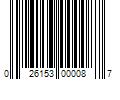 Barcode Image for UPC code 026153000087