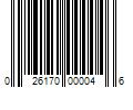 Barcode Image for UPC code 026170000046