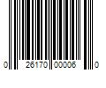 Barcode Image for UPC code 026170000060