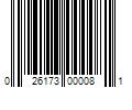 Barcode Image for UPC code 026173000081