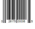 Barcode Image for UPC code 026175000065