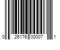 Barcode Image for UPC code 026176000071