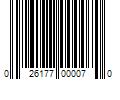 Barcode Image for UPC code 026177000070