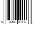 Barcode Image for UPC code 026180000067