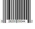 Barcode Image for UPC code 026200000442