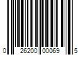 Barcode Image for UPC code 026200000695