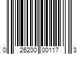 Barcode Image for UPC code 026200001173