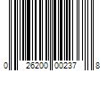 Barcode Image for UPC code 026200002378