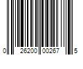 Barcode Image for UPC code 026200002675