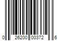 Barcode Image for UPC code 026200003726