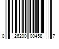 Barcode Image for UPC code 026200004587