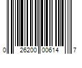 Barcode Image for UPC code 026200006147