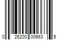 Barcode Image for UPC code 026200006635