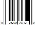 Barcode Image for UPC code 026200007120