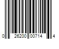 Barcode Image for UPC code 026200007144